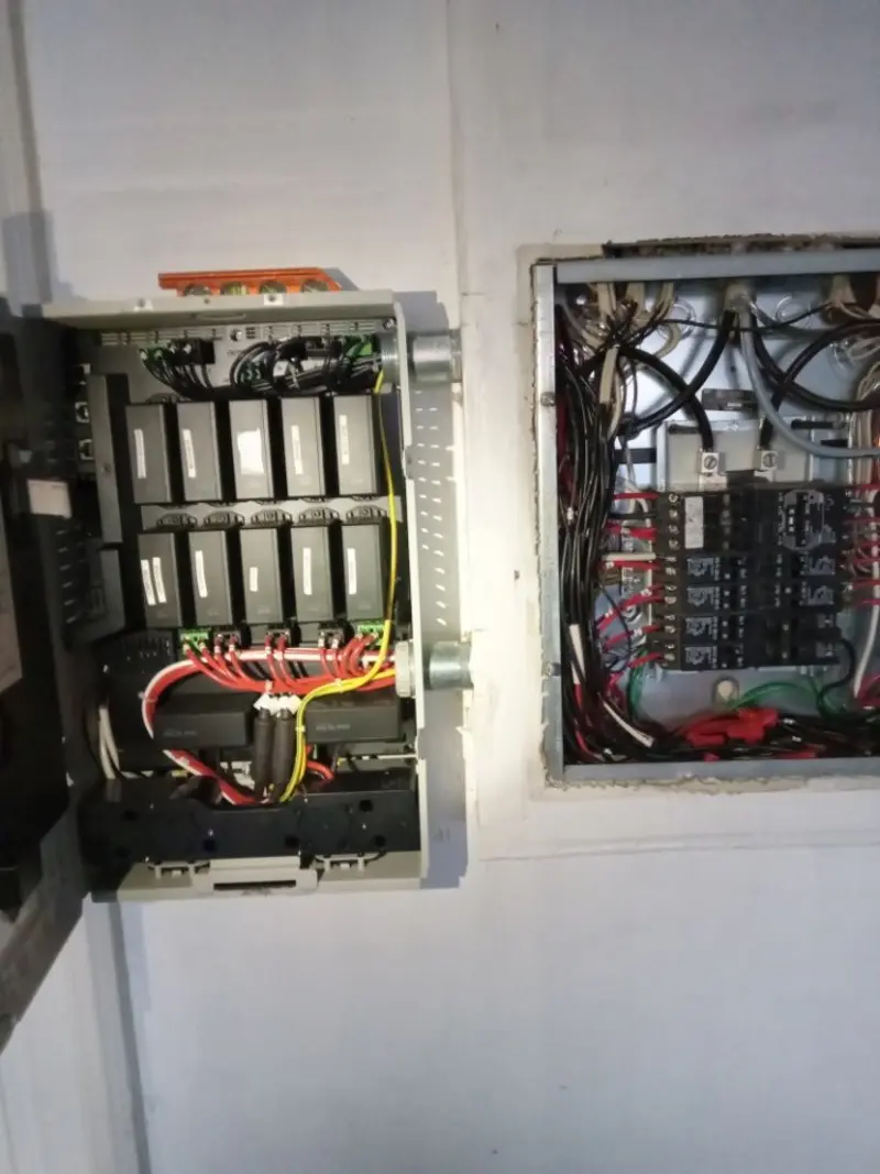 Electrical panel upgrade completed for Security Camera Wiring in Lake Mathews